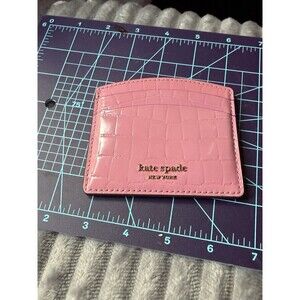 kate spade credit card wallet  enbossed